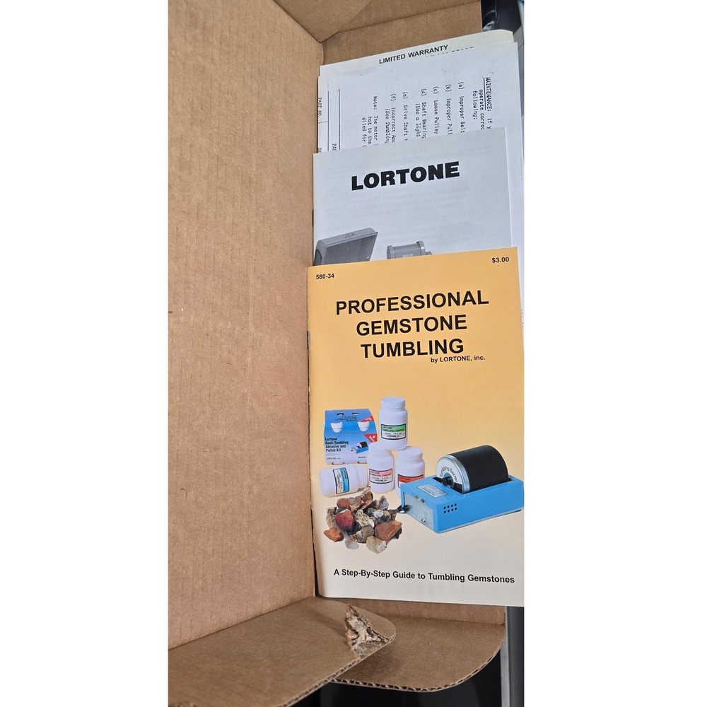 Lortone Model 3A Rotary Rock Tumbler Single 3lb Barrel Professional Lapidary USA - Picture 3 of 4